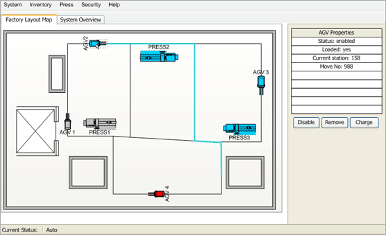 Automated Guided Vehicles Client Server Architecture