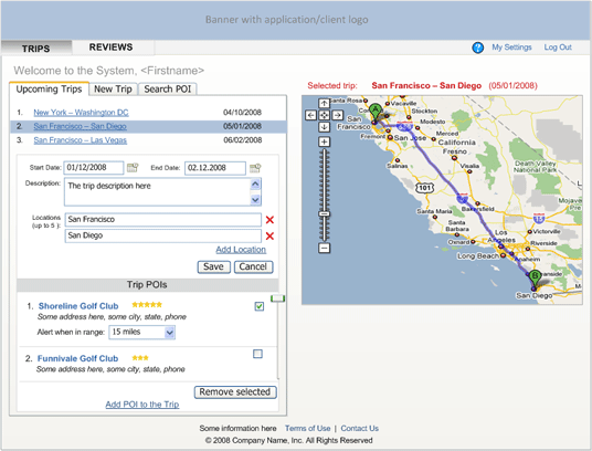 Geospacial Travel Planning