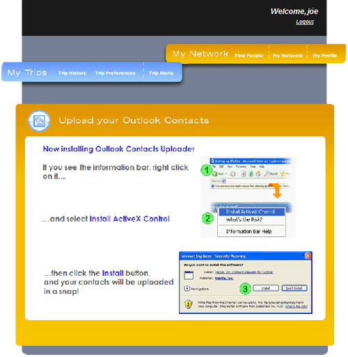 Social Networking Portal for Business Air Travelers