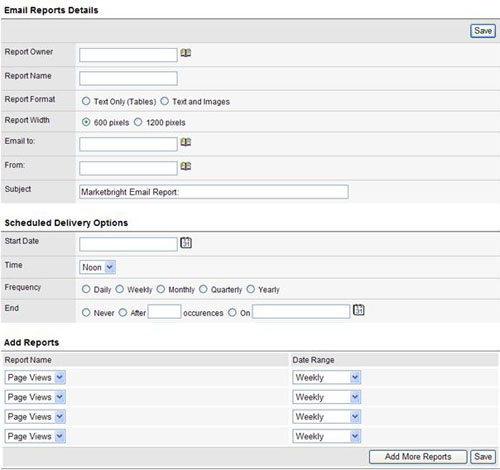 Oracle database marketing reporting development